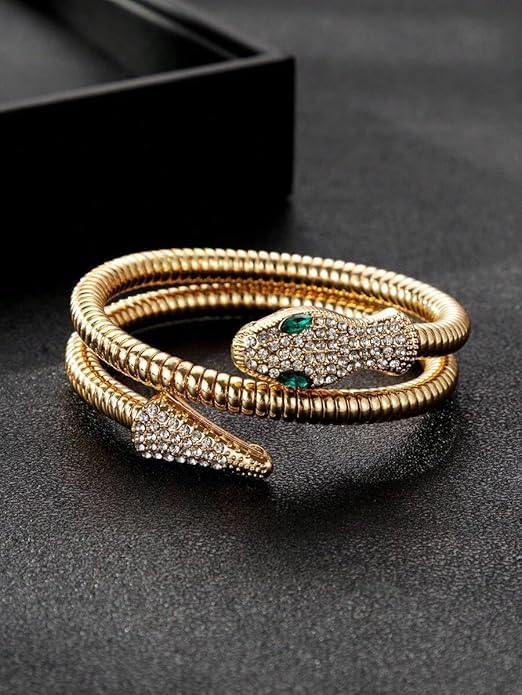 Serpenti wrap-around bracelet- Green