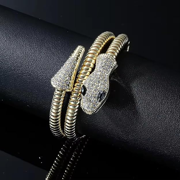 Serpenti wrap-around bracelet- Green