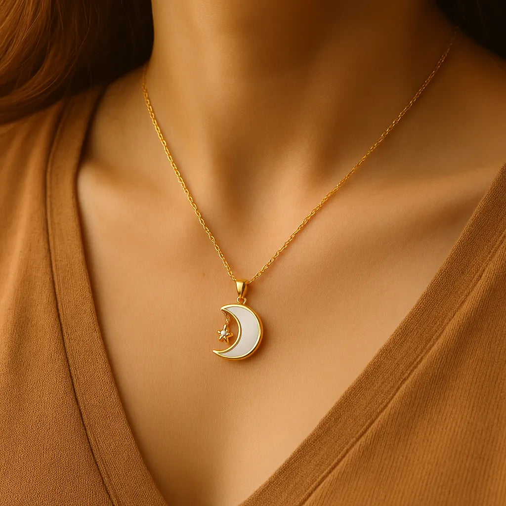 Chaandni Charm - Enamel Necklace
