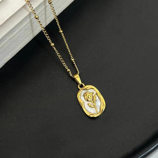 White Rose Necklace