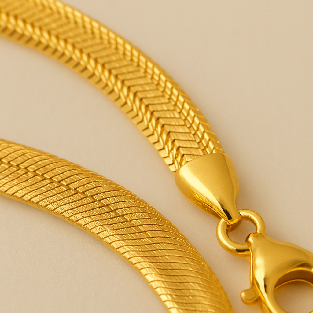Double Layer Gold Bracelet – Elegant Adjustable Chain for Women