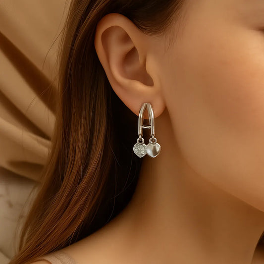 Everheart Duo Charm Earrings - Everray.in