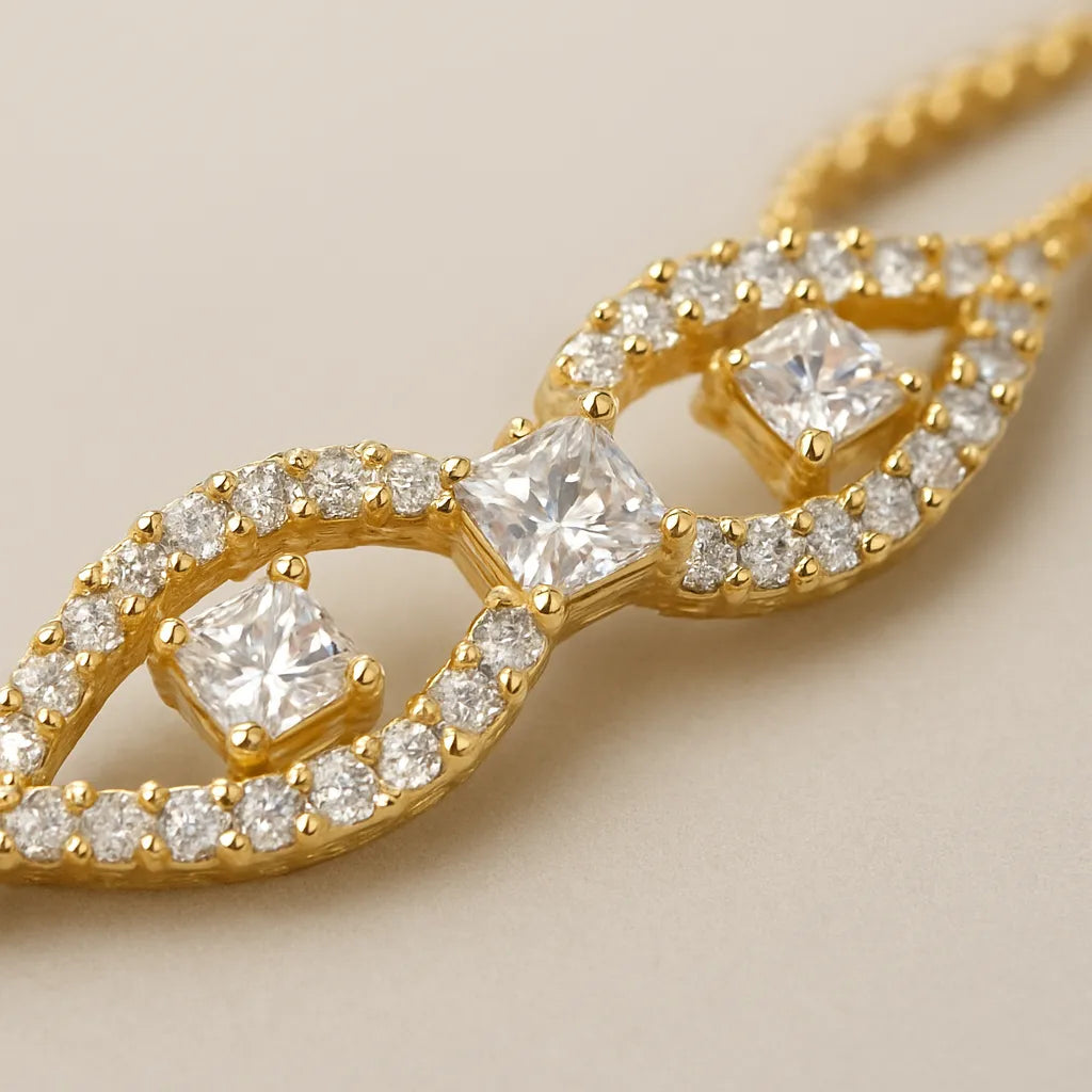 Infinity Gold Bracelet with Sparkling Crystals | Elegant Statement Jewelry