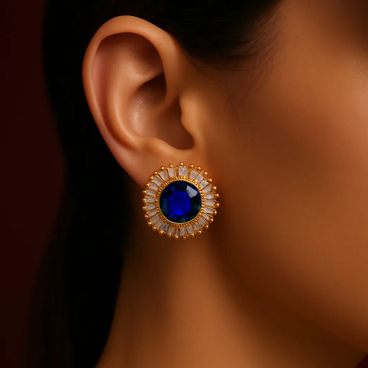 Sapphirya Bloom – Everyday Earrings for Women - Everray.in