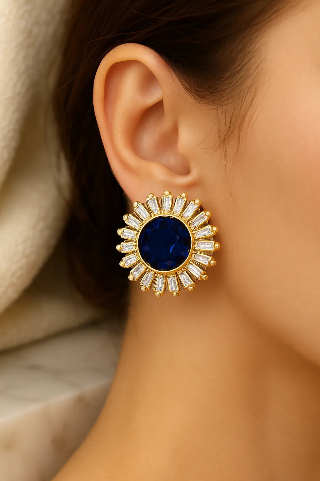 Sapphirya Bloom – Everyday Earrings for Women - Everray.in