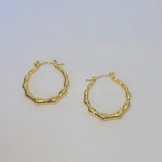 Small Bamboo Hoops By everray on a white background