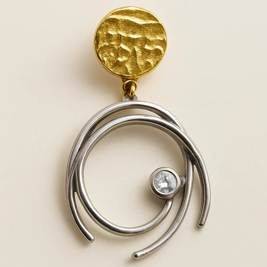 Twilight Swirl Statement Earrings - Everray.in