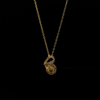 I Love You in 100 Languages – Gold Projection Pendant Necklace