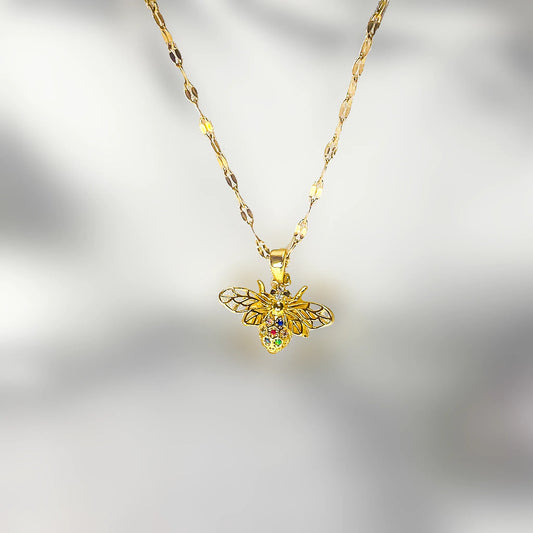 Bee Gold Pendant Necklace