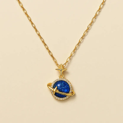 Celestial  Halo – Gold Pendant Necklace - Everray.in