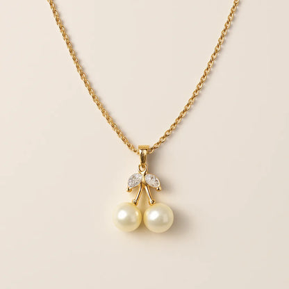 Cherry Pearl Necklace - Everray.in