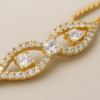 Infinity Gold Bracelet with Sparkling Crystals | Elegant Statement Jewelry