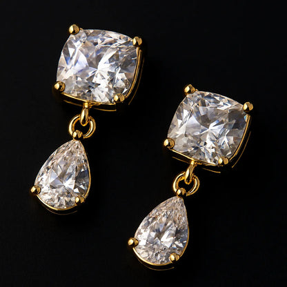 Nayana Dainty Gold Drop Earrings - Everray.in