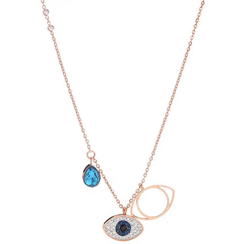 Nazar: Midnight Mirage Necklace hero shot by Everray.in