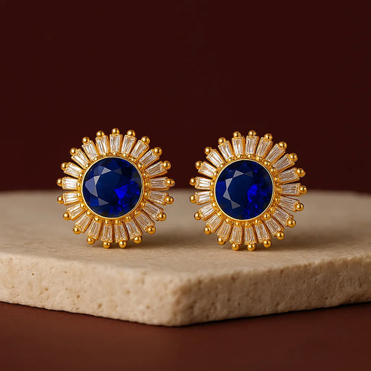Sapphirya Bloom – Everyday Earrings for Women - Everray.in