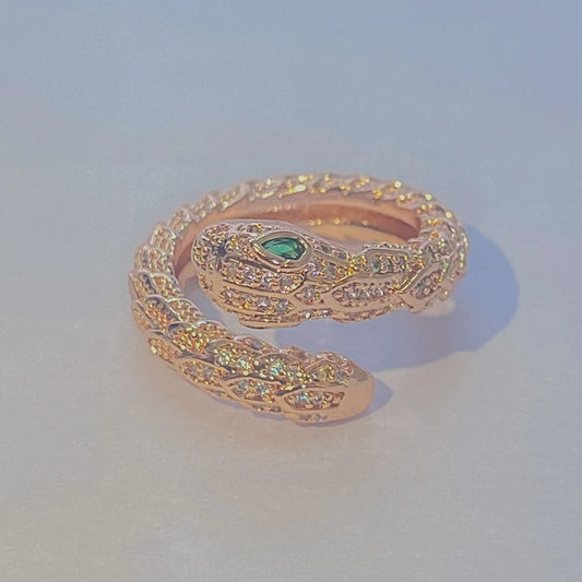 Serpenti Rosegold ring by everray on a white background