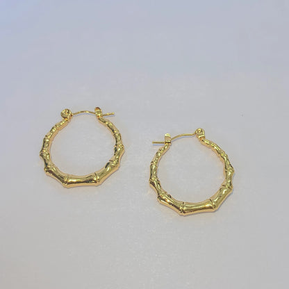 Small Bamboo Hoops By everray on a white background