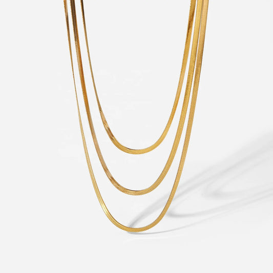 Sunehri Silhouettes- Layered Necklace Hero shot by everray.in